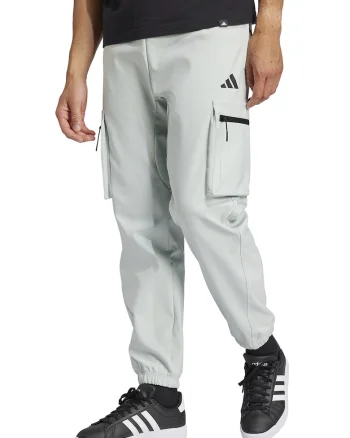 Pantaloni de trening cargo cu snur de ajustare, Albastru glaciar