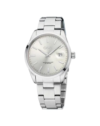 Ceas analog metalic  Noble, Argintiu
