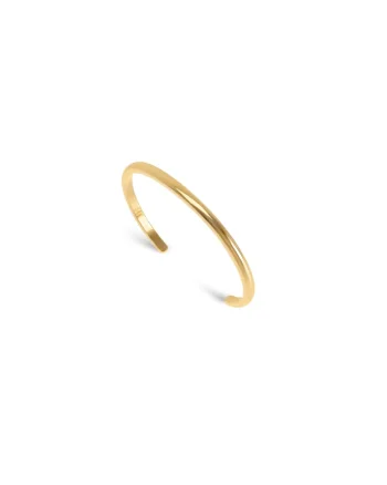 Bratara rigida fara inchidere placata cu aur de 18k Dazzle