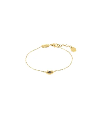 Bratara placata cu aur de 18k  Evil Eye, auriu