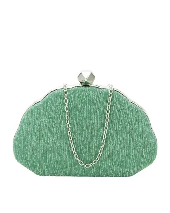 Geanta clutch verde cu sclipici BHY-5041 05 12941, Verde
