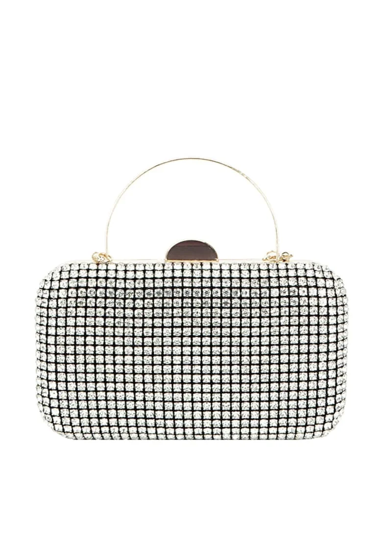 Geanta clutch cu cristale BJH-1609 03 Negru 13280, Negru