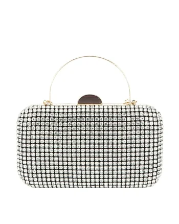 Geanta clutch cu cristale BJH-1609 03 Negru 13280, Negru