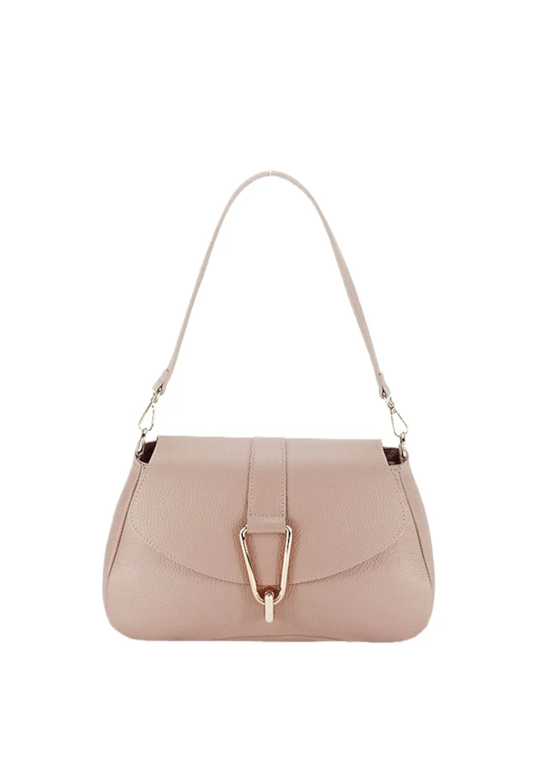 Geanta eleganta din piele naturala 1755 125, Roz, 19x30x10