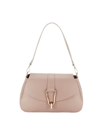 Geanta eleganta din piele naturala 1755 125, Roz, 19x30x10