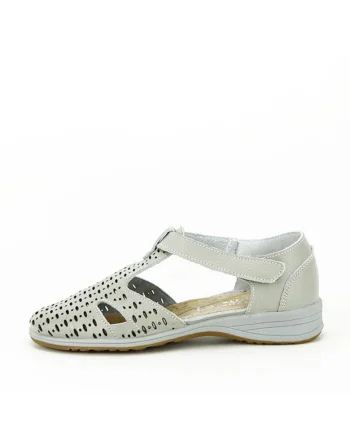 Balerini gri din piele naturala 5112 M3 13032, Gri