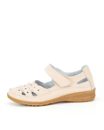 Balerini piele naturala Diana roz M4 13072, Roz