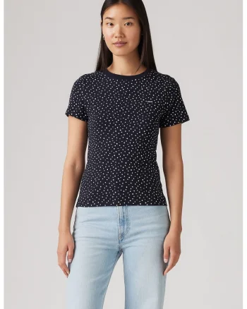 Tricou slim fit de bumbac Essential, Bleumarin