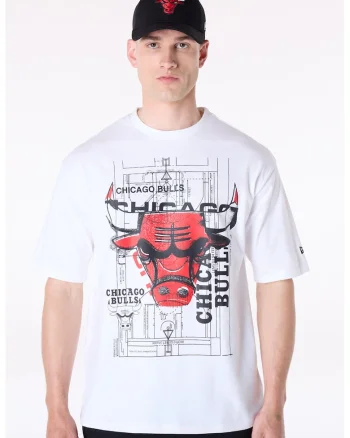 Tricou regular fit cu imprimeu, Rosu/Alb