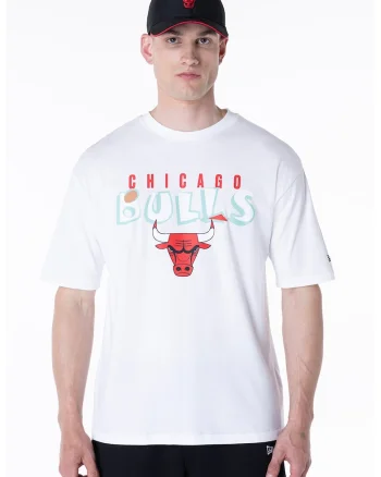 Tricou cu imprimeu Chicago Bulls, Rosu/Albastru pal/Alb optic