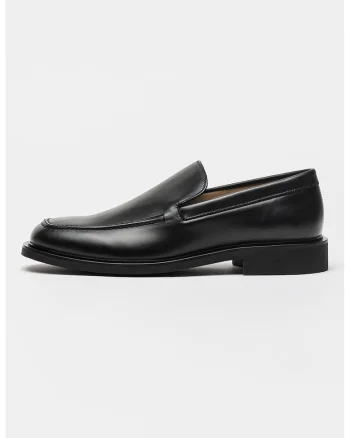 Pantofi loafer de piele, Negru