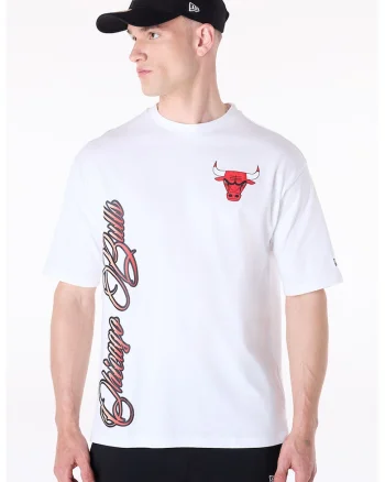 Tricou cu decolteu la baza gatului si imprimeu, Rosu/Alb/Gri