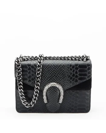 Geanta mica din piele naturala 8936 120 Negru 14170, Negru