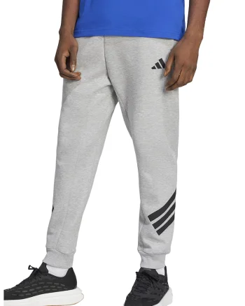 Pantaloni de trening din amestec de bumbac cu logo, Gri deschis melange