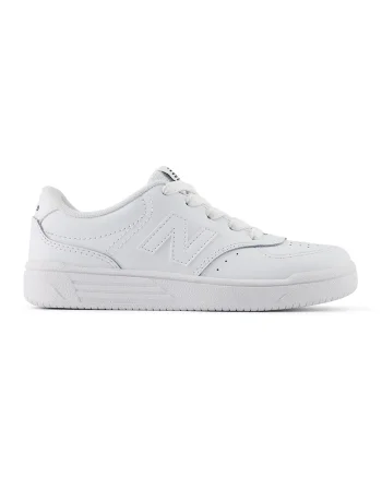 80 Pantofi sport low-cut de piele ecologica, Alb optic