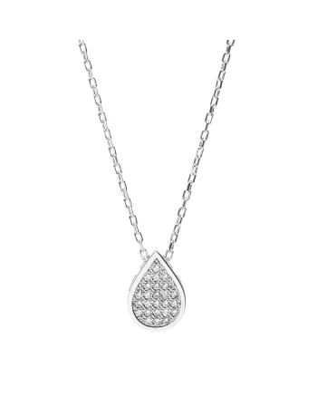 Colier Argint Lacrima, Cristale Swarovski
