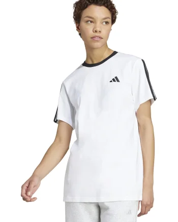 Tricou lejer din bumbac cu logo, Negru/Alb optic