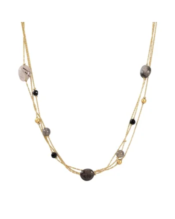 Colier placat cu aur galben de 14K, Auriu