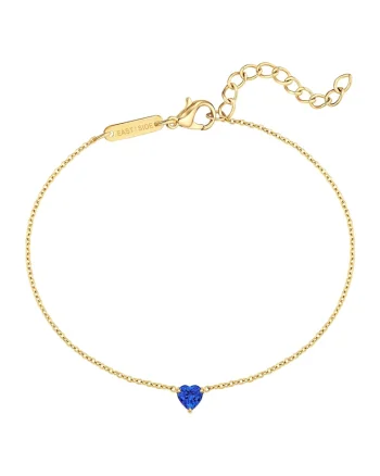 Bratara placata cu aur de 14K, cu zirconia, Auriu