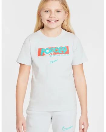 Tricou cu tehnologie Dri-Fit pentru fotbal, Albastru glaciar