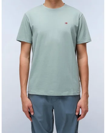 Tricou regular-fit de bumbac Salis, Verde pal