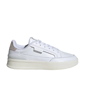 Pantofi sport din piele Aspyre, Auriu/Maro taupe deschis/Alb optic