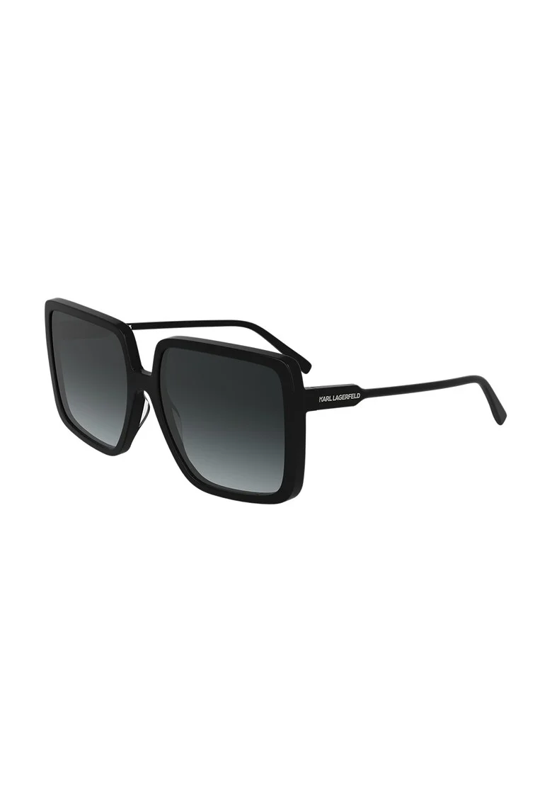 Ochelari de soare patrati cu lentile in degrade, Negru