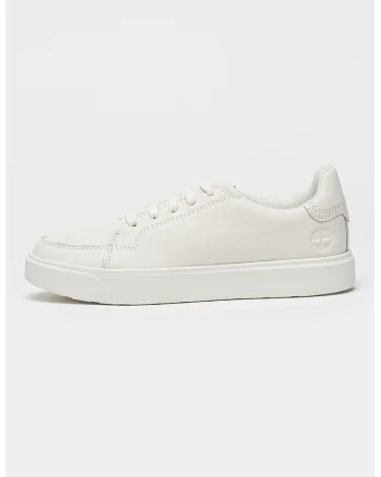Pantofi sport low-cut de piele Emerson Street, Alb murdar
