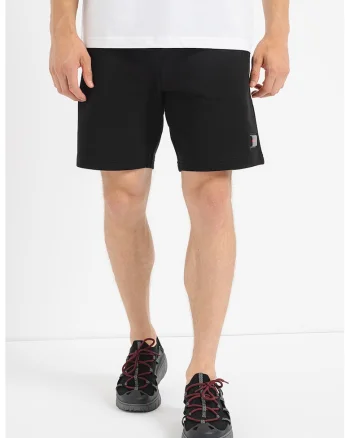 Bermude relaxed fit Diz-Gel, Negru