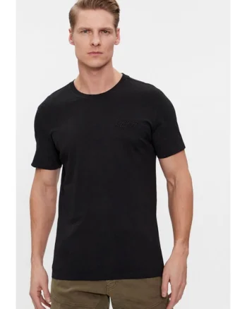 Tricou barbati,  379421, Negru, Bumbac