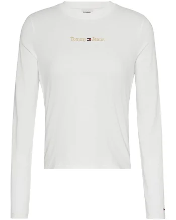 Bluza cu logo brodat, Alb