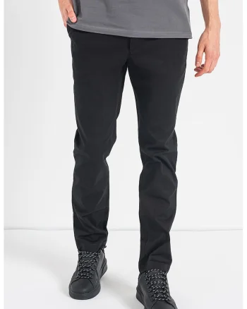 Pantaloni chino slim fit, Negru
