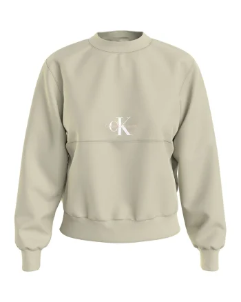 Bluza sport cu logo brodat, Maro nisip