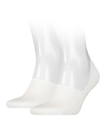 Set de sosete unisex foarte scurte - 2 perechi, Alb