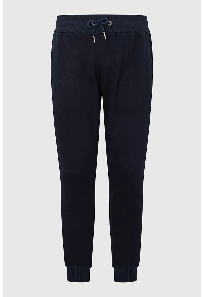 Pantaloni sport cu croiala conica si talie medie, Albastru ultramarin