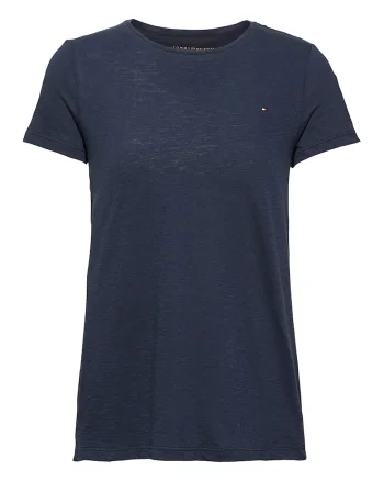 Tricou de bumbac organic cu logo discret, Albastru ultramarin