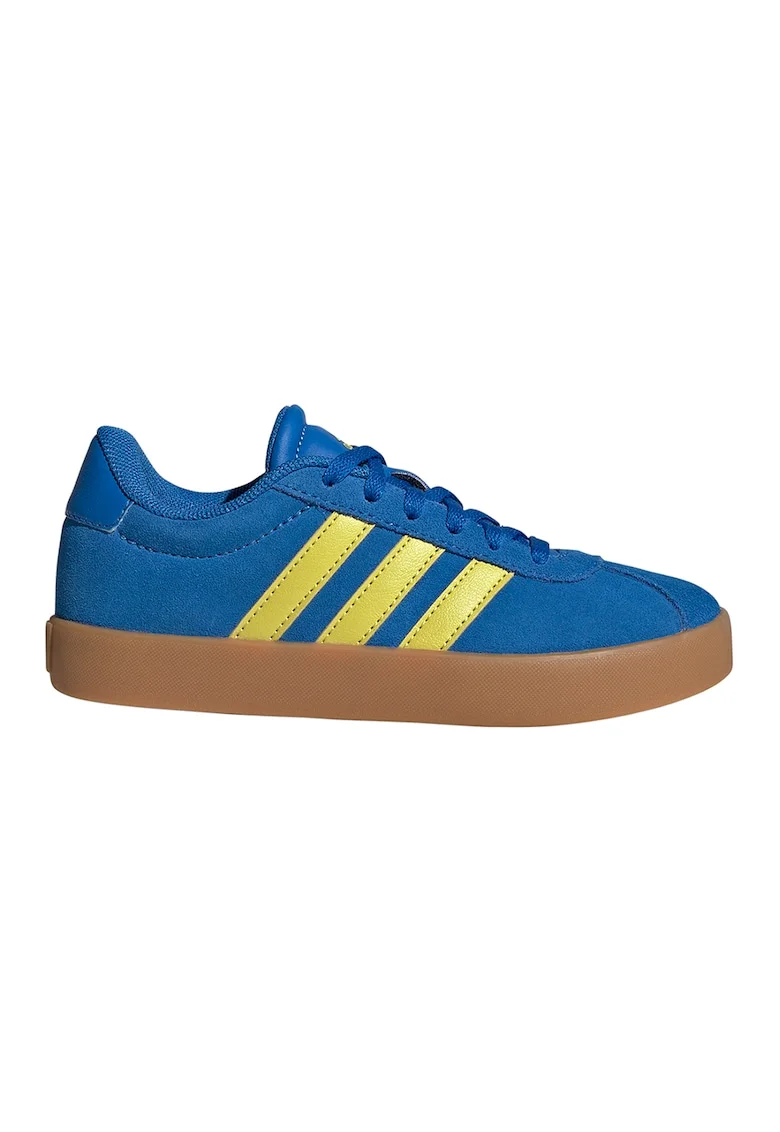 Pantofi sport VL Court 3.0 de piele intoarsa, Galben/Albastru royal