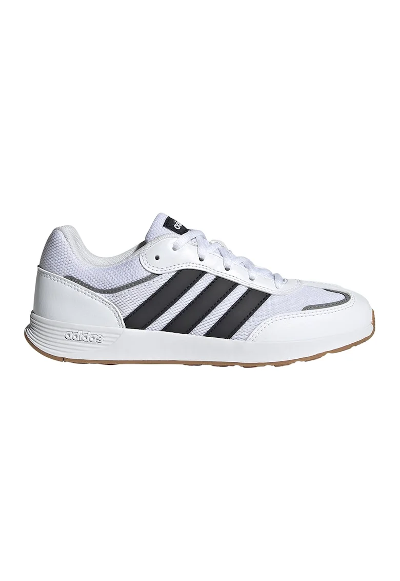 Pantofi sport din piele ecologica Tensaur Switch, Alb murdar/Gri antracit