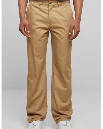 Pantaloni chino cu buzunare oblice, Caramel