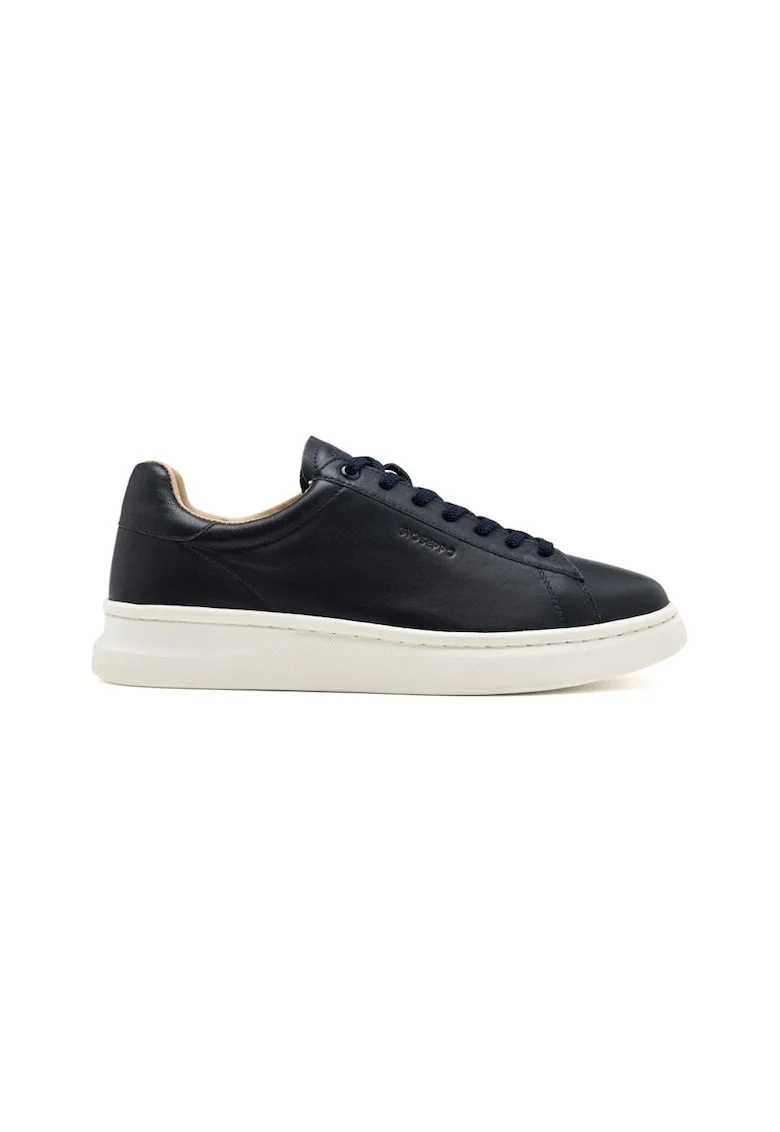 Pantofi sport din piele cu talpa wedge Underhill, Albastru royal/Bleumarin