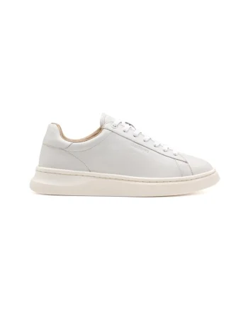 Pantofi sport din piele cu talpa wedge Underhill, Alb