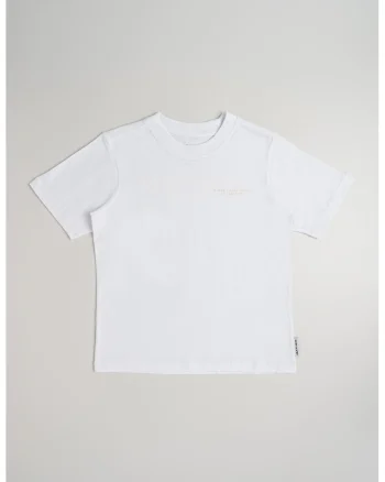 Tricou de bumbac cu decolteu la baza gatului, Alb optic