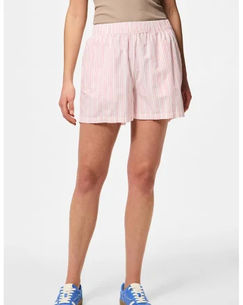 Pantaloni scurti in dungi, Roz deschis