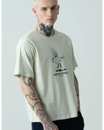 Tricou cu imprimeu grafic Jorunoexpect, Bleumarin/Verde fistic