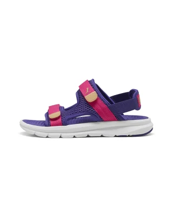 Sandale cu velcro Evolve, Roz zmeuriu/Ametist