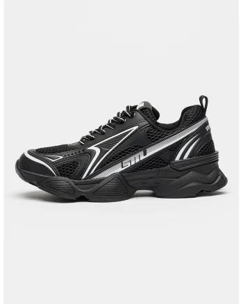 Pantofi sport low-cut Speedster-E, Negru/Alb murdar