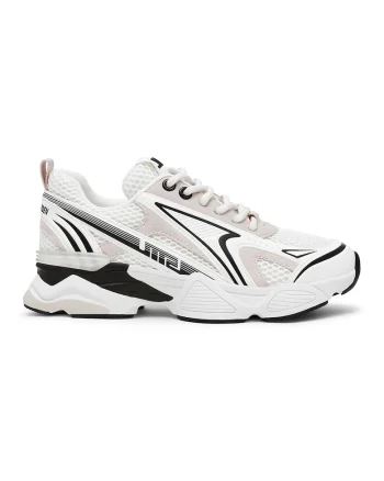 Pantofi sport low-cut Speedster-E, Negru stins/Maro taupe deschis/Alb optic