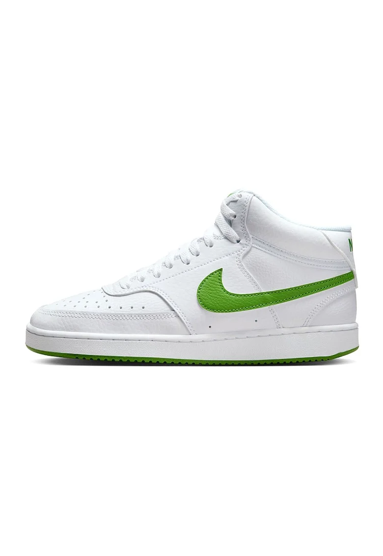 Pantofi sport mid-cut Court Vision, Alb/Verde deschis