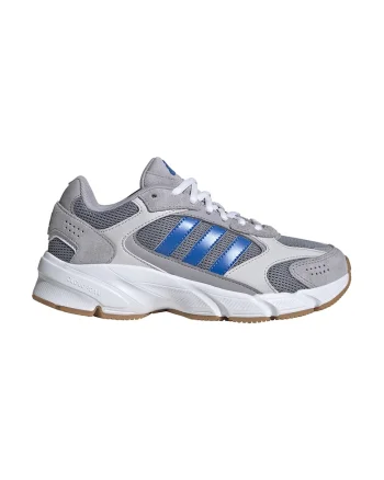 Pantofi sport cu logo si garnituri din piele intoarsa Crazychaos 2000, Gri deschis/Albastru