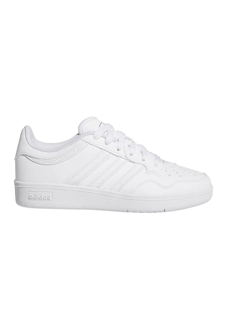 Pantofi sport de piele ecologica Hoops 4.0, Alb optic